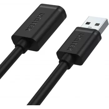 UNITEK Y-C449GBK cable alargador USB 2.0, conector macho tipo A a conector hembra, 1,5 m, negro