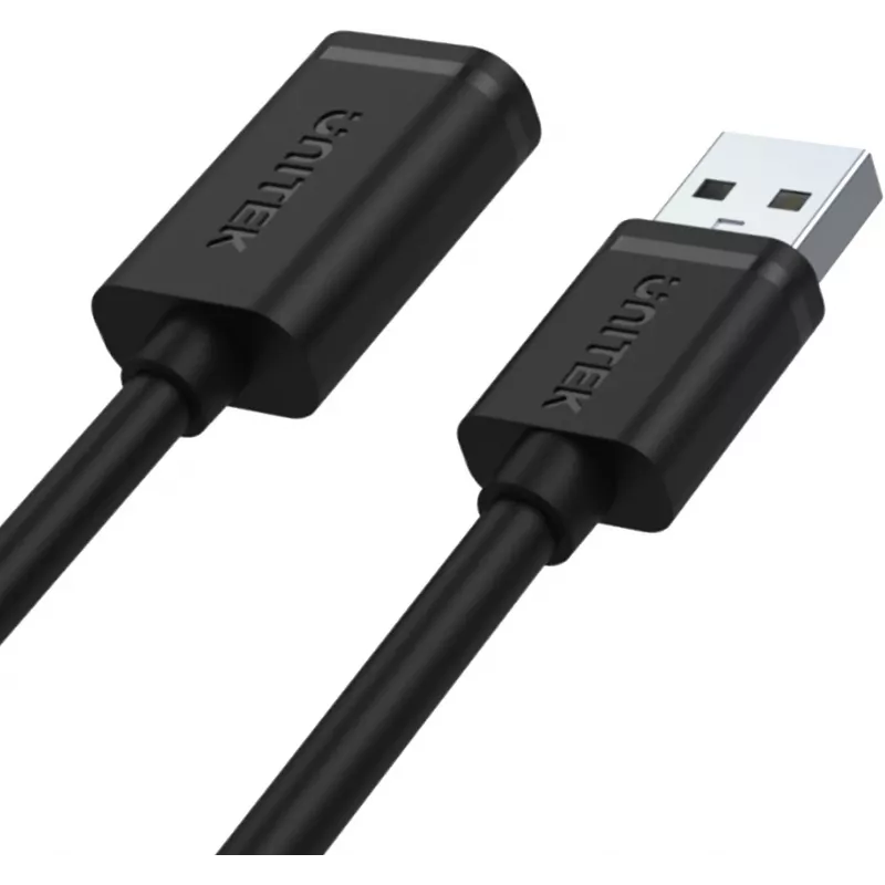 UNITEK Y-C449GBK cable alargador USB 2.0, conector macho tipo A a conector hembra, 1,5 m, negro