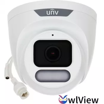 UNIVIEW IPC3628LE-ADF40K-WP Cámara IP turret 8MP con objetivo de 4mm, PoE, IR 40m, IP67, IK10