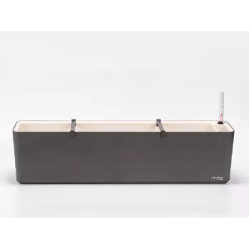 URBALIVE BERBERIS jardinera rectangular con autorriego 80 x 20 cm, gris