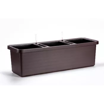URBALIVE BERBERIS TRIO Maceta con autorriego 117 x 39 cm, marrón