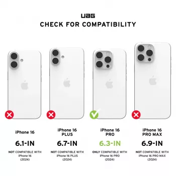 Urban Armor Gear Essential Armor Funda para smartphone de 6,3 pulgadas, Negro
