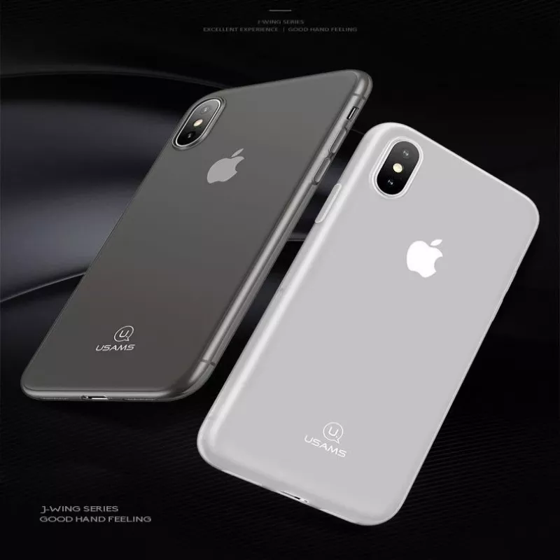 USAMS Apple iPhone X/Xs funda J-Wing de TPU 0,48mm transparente