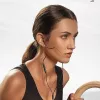USAMS EP-43 auriculares estéreo USB-C metálicos con micrófono, negros