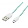 USAMS US-SJ098 Cable de carga USB-A a Micro-USB 1M cian