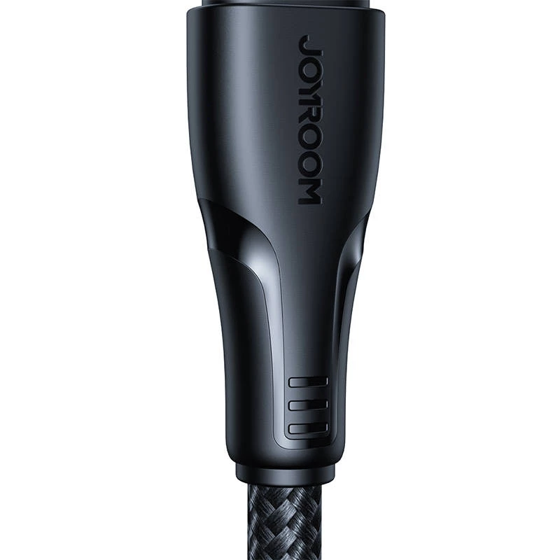 Cable de carga y datos USB, Micro USB-A a USB-A, 0,25 m, negro, Joyroom S-UM018A11, Surpass Series