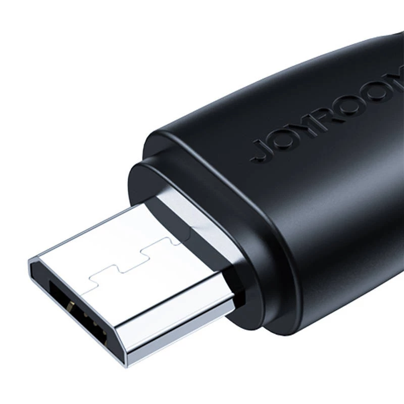 Cable de carga y datos USB, Micro USB-A a USB-A, 0,25 m, negro, Joyroom S-UM018A11, Surpass Series