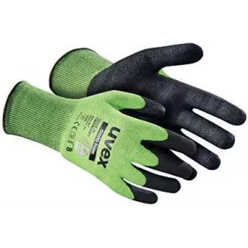 Uvex 6060408 Guantes de protección para trabajo, gris/antracita, talla 8 (M/L), clase de protección contra cortes C
