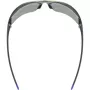 UVEX Equate Gafas de ciclismo, Black/Blue Matt/Mirror Blue