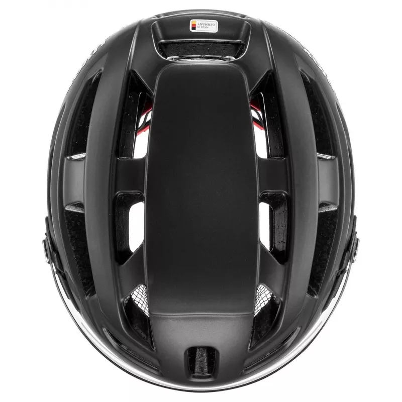 Casco de bicicleta UVEX Finale Visor 56-61 cm, negro mate