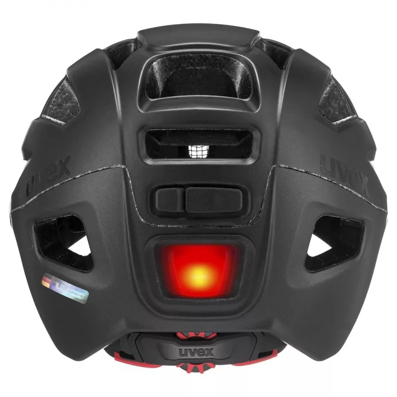 Casco de bicicleta UVEX Finale Visor 56-61 cm, negro mate
