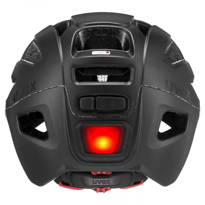 Casco de bicicleta UVEX Finale Visor 56-61 cm, negro mate