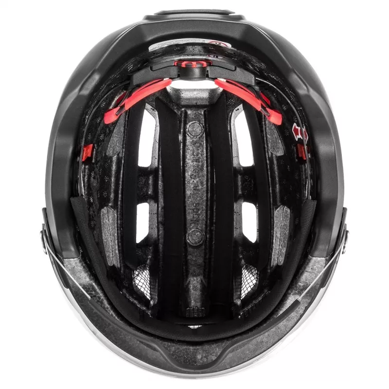 Casco de bicicleta UVEX Finale Visor 56-61 cm, negro mate