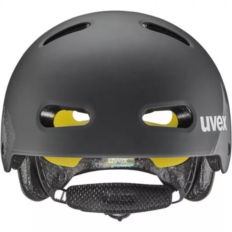 UVEX Kid 4 Style MIPS Casco de Bicicleta para Niños, Dirt Black Matt
