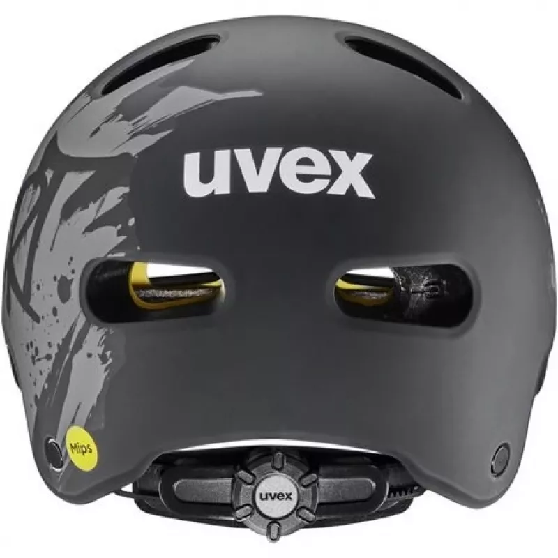 UVEX Kid 4 Style MIPS Casco de Bicicleta para Niños, Dirt Black Matt