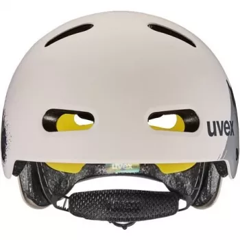 Casco de bicicleta para niños UVEX Kid 4 Style MIPS, Dirt Warm Grey