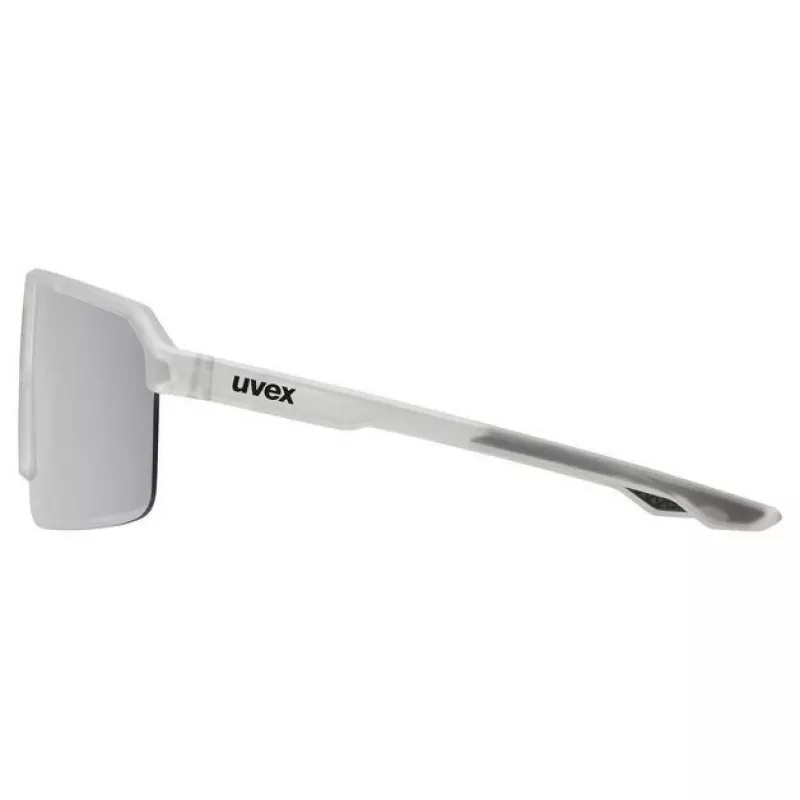 Gafas de sol Uvex Ramp - montura gris mate, lente espejada plata