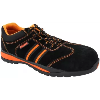 UVEX Rocker Street S1P Calzado de seguridad sin metal, talla 4 Negro/Gris