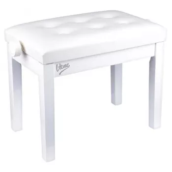 V-TONE BENCH 1 WH Banqueta de piano blanca