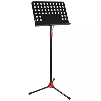 V-TONE DELUXE P1 Atril ajustable para textos y partituras, soporte plegable con bolsa de transporte, negro