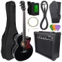 V-TONE EAG SET BK guitarra electroacústica + set de amplificador, negro