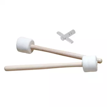 V-TONE MBD 22 Bombo de marcha para hombro 22 pulgadas blanco