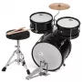V-TONE VD JUNIOR BK batería acústica junior de 5 piezas para niños, negra