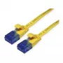 VALUE Cat.6A UTP cable de red extraplano, amarillo, 0,5 m