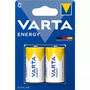 VARTA Longlife Power Pilas alcalinas C Baby LR14, pack de 2 04114229422