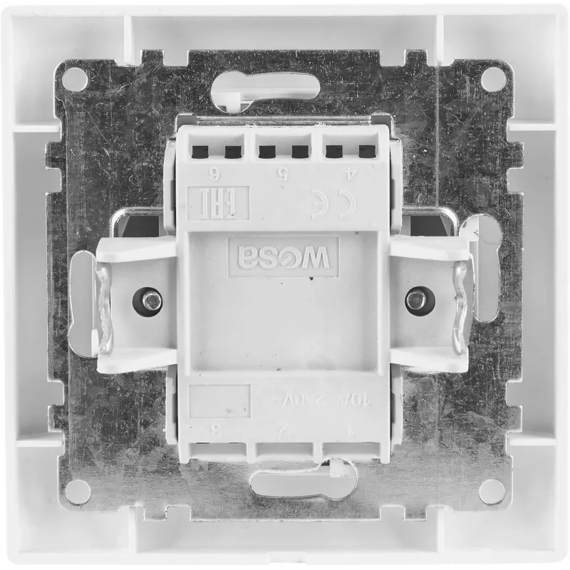 Interruptor de empotrar unipolar VCX WESA LC 01 blanco