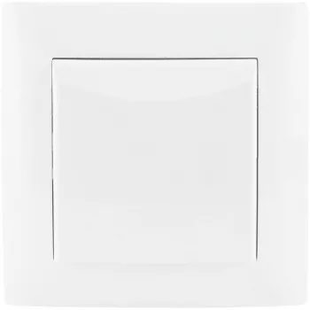 Interruptor de empotrar unipolar VCX WESA LC 01 blanco