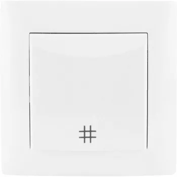 VCX WESA LC 01A Conector en cruz, blanco, canal de cables 10x10 mm
