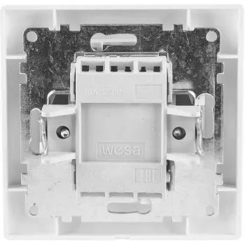 VCX WESA LC 02 interruptor doble de luz blanco