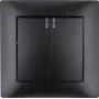 VCX WESA LC 04C Interruptor doble con retroiluminación, negro