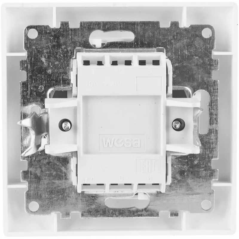 VCX WESA LC 06 Pulsador de timbre blanco