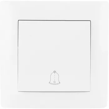VCX WESA LC 06 Pulsador de timbre blanco