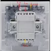 VCX WESA LC 12 interruptor de persiana, 2 teclas, pulsador, empotrar, blanco