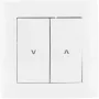 VCX WESA LC 12 interruptor de persiana, 2 teclas, pulsador, empotrar, blanco