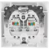 Toma doble de computadora VCX WESA LC 41 blanca
