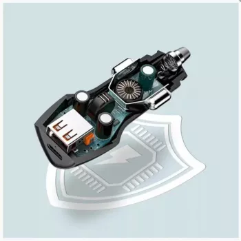 Veger CC50 Rigorous PD38W (1A1C) Cargador de coche negro