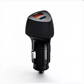 Veger CC50 Rigorous PD38W (1A1C) Cargador de coche negro
