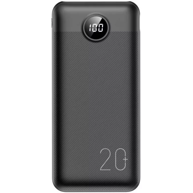 Batería externa VEGER 20000 mAh 20W PD QC 3.0 2x USB-A USB-C negra