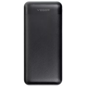 Batería externa VEGER 20000 mAh 20W PD QC 3.0 2x USB-A USB-C negra