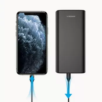 Batería externa Veger Powerbank T100 (W2032C-100) PD QC3.0 5A 100W 20000 mAh negra
