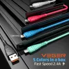 Veger V105 Cable USB-A a Lightning 1,2 m negro 2,4A carga y sincronización