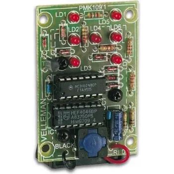 Velleman MK109 kit de soldadura de iluminación decorativa interior de 6 lámparas verdes intermitentes