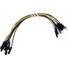 Velleman WJW011 set de 40 cables jumper de 15 cm conector macho-hembra para breadboard y prototipado