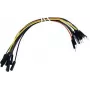Velleman WJW011 set de 40 cables jumper de 15 cm conector macho-hembra para breadboard y prototipado