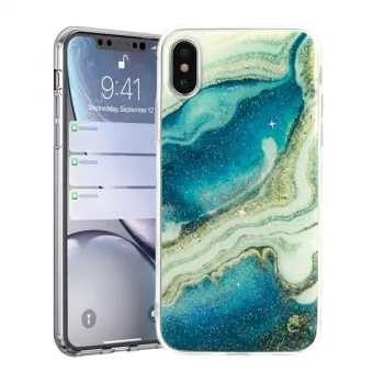 Vennus Funda trasera de silicona para Apple iPhone XR - negra