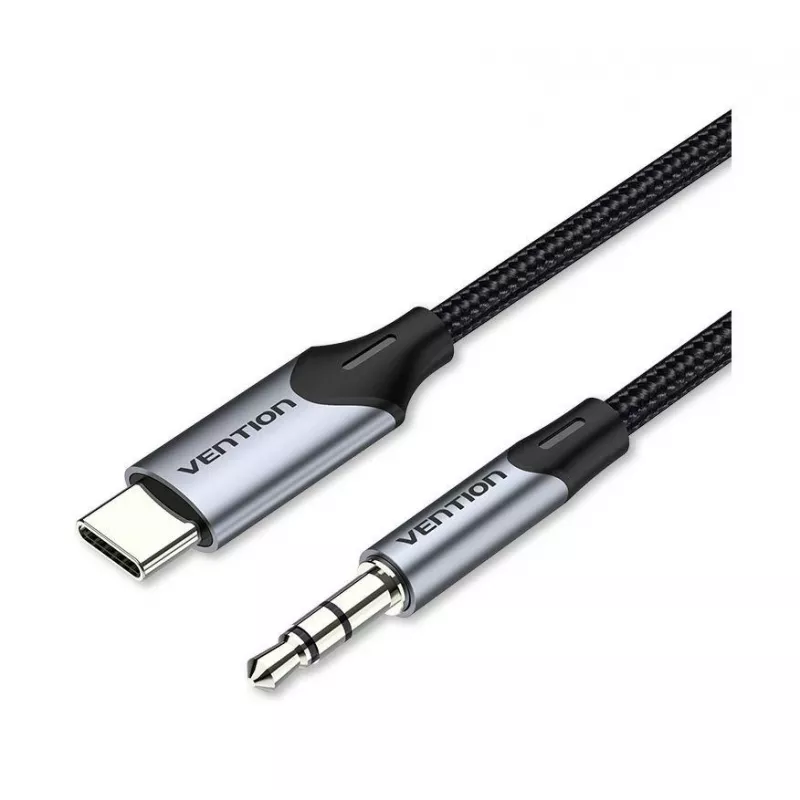 VENTION BGKHF cable adaptador de audio USB-C a 3,5 mm 1 m negro